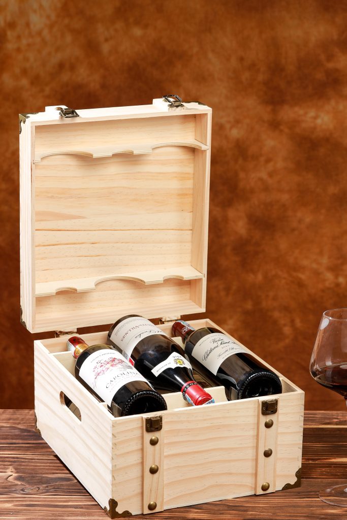mẫu hộp gỗ đựng rượu vang 6 chai